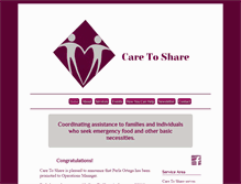 Tablet Screenshot of caretosharehelp.org